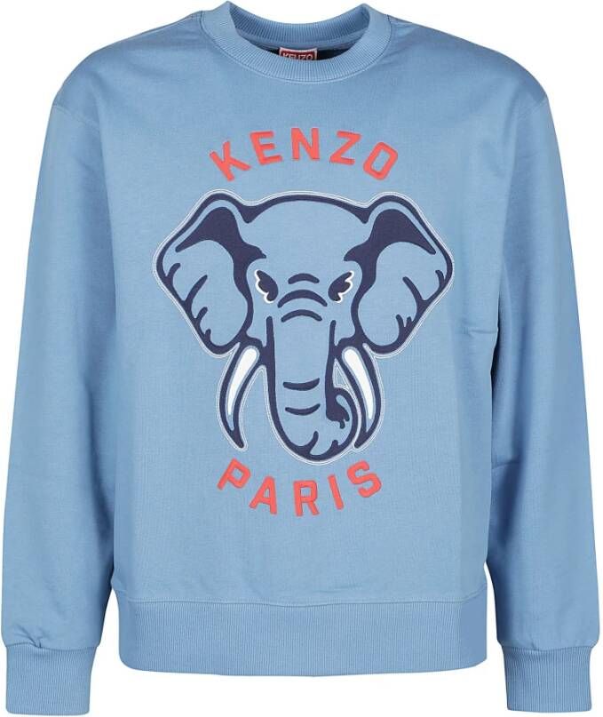 Kenzo Cyan Classic Sweatshirt voor Heren Blauw Heren