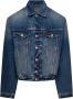 Kenzo Denim Jack Klassieke Stijl Blauw Gewassen Blue Heren - Thumbnail 1