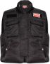 Kenzo Gewatteerd Cargo Vest met Logo Patch Black Heren - Thumbnail 5