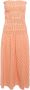 Kenzo Urban Gingham Maxi Jurk Oranje Dames - Thumbnail 3