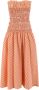 Kenzo Urban Gingham Maxi Jurk Oranje Dames - Thumbnail 5