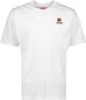 Kenzo Witte Katoenen T-shirt met Boke Bloemenpatch White Heren - Thumbnail 2