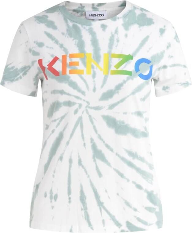 Kenzo Elegante en comfortabele Tie-Dye T-shirt voor dames Blauw Dames