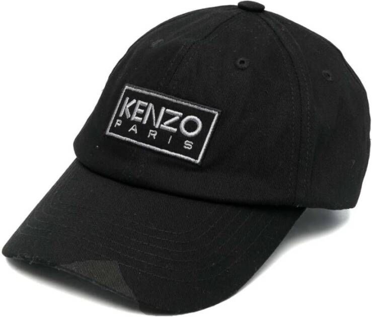 Kenzo Elegante Pet met Geborduurd Logo Zwart Heren