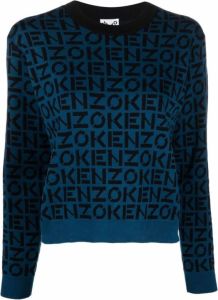 Kenzo Fb62Pu6363Sc78 Sweater Blauw Dames