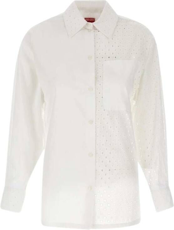 Kenzo Natuurlijke Witte Shirt Collectie White Dames