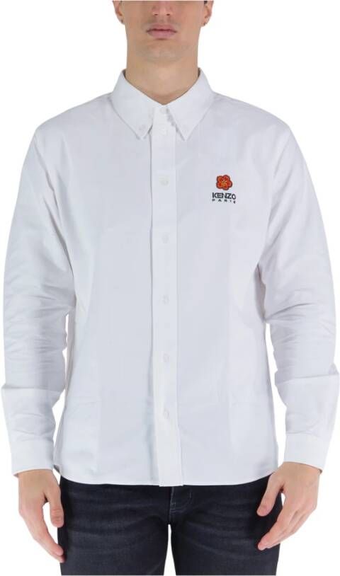 Kenzo Sportief Overhemd met Lange Mouwen White Heren