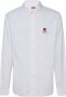 Kenzo Formeel Overhemd met Geborduurd Bloemenpatroon White Heren - Thumbnail 1
