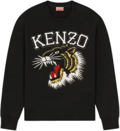 Kenzo Geborduurde Tiger Jungle Sweatshirt Zwart Dames