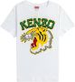 Kenzo Katoenen T-shirt met Grafische Print en Tijgerhoofd Motief White Dames - Thumbnail 3