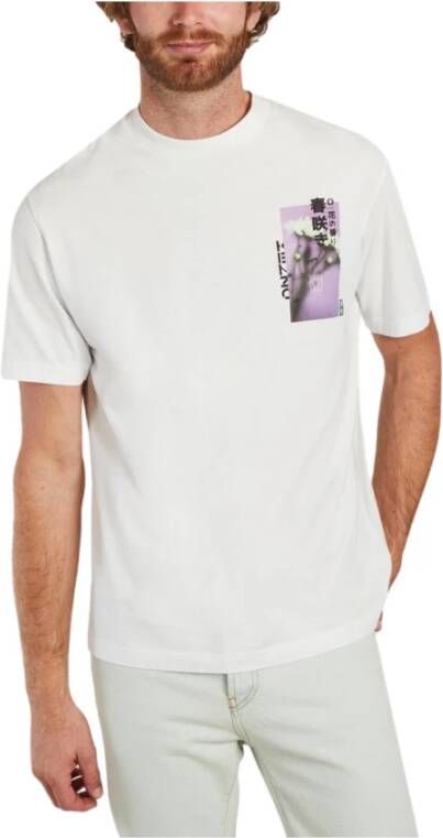 Kenzo Stijlvol Grafisch T-Shirt Jurk White Heren