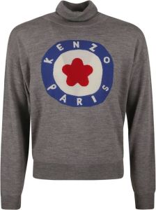 Kenzo Grijze Sweaters met Target Turtleneck Grijs Heren