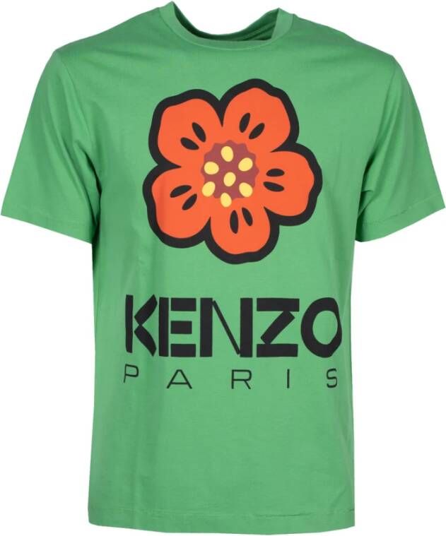 Kenzo Groene Boke Flower T-Shirt Green Heren