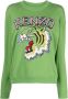 Kenzo Jungle Geborduurd Sweatshirt met Tijgerhoofd Motief Green Dames - Thumbnail 3