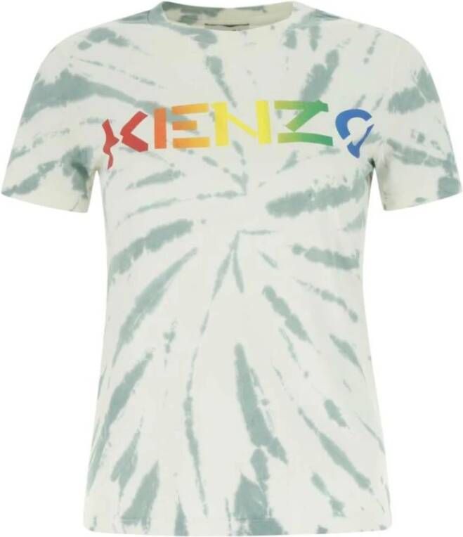 Kenzo Handtekening Logo Dames T-Shirt White Dames