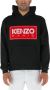 Kenzo Zwarte Katoenen Sweatshirt met Capuchon en Logo Print Black Heren - Thumbnail 6