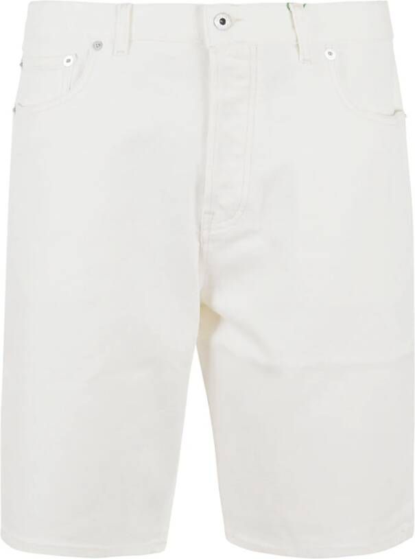 Kenzo Heren Denim Bermuda Shorts White Heren
