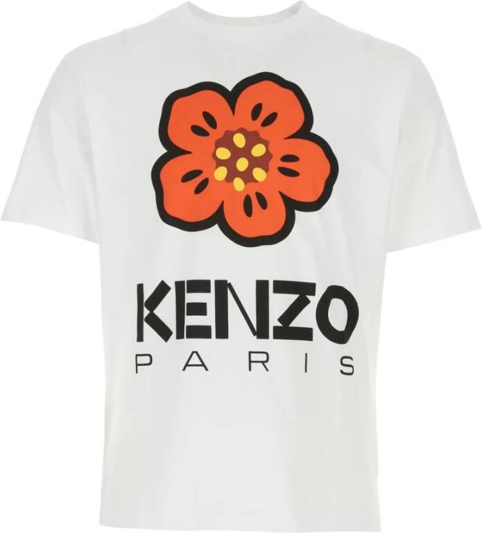 Kenzo Heren Klassiek Logo T-Shirt Wit Heren