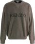 Kenzo Heren Wolmix Sweater met Logo Bruin Heren - Thumbnail 1