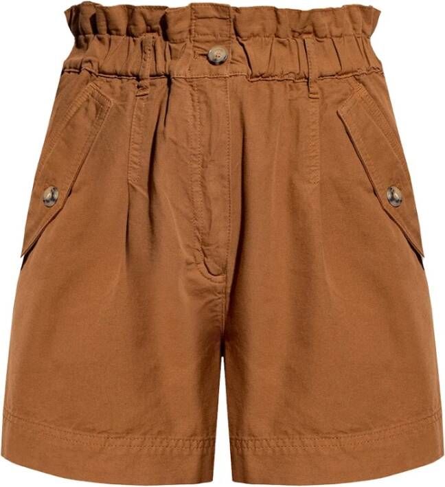 Kenzo Comfortabele Katoenen Shorts Brown Dames