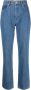 Kenzo Hoge taille straight leg jeans Blauw Dames - Thumbnail 1