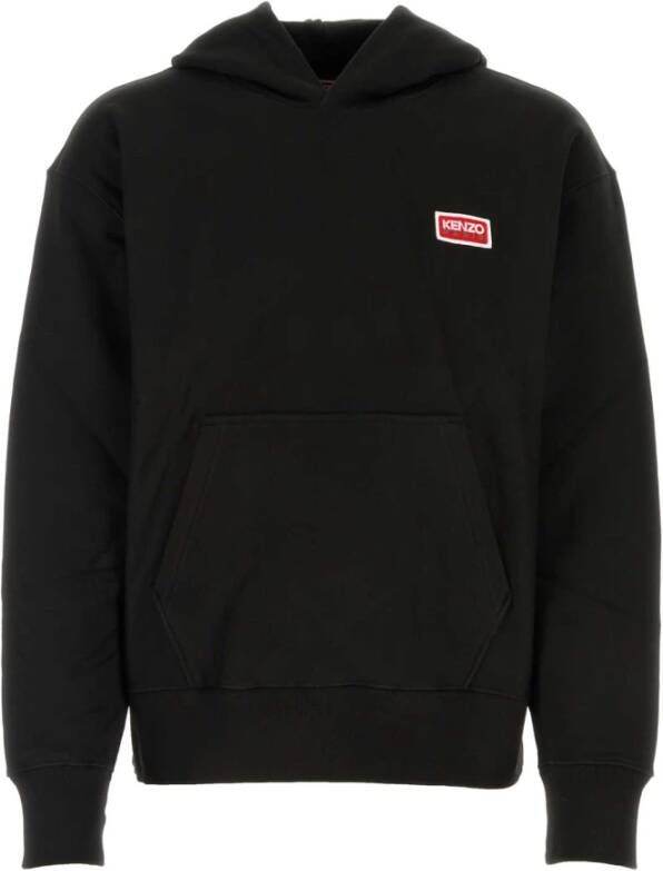 Kenzo Zwart Oversize Stretch Katoenen Sweatshirt Black Heren