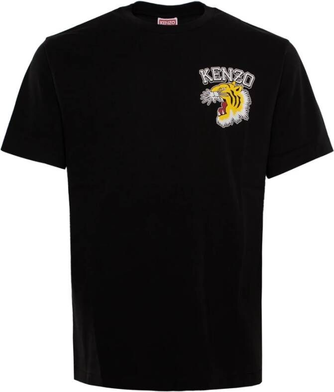 Kenzo Heren Katoenen T-Shirt Stijlvol en Comfortabel Zwart Heren