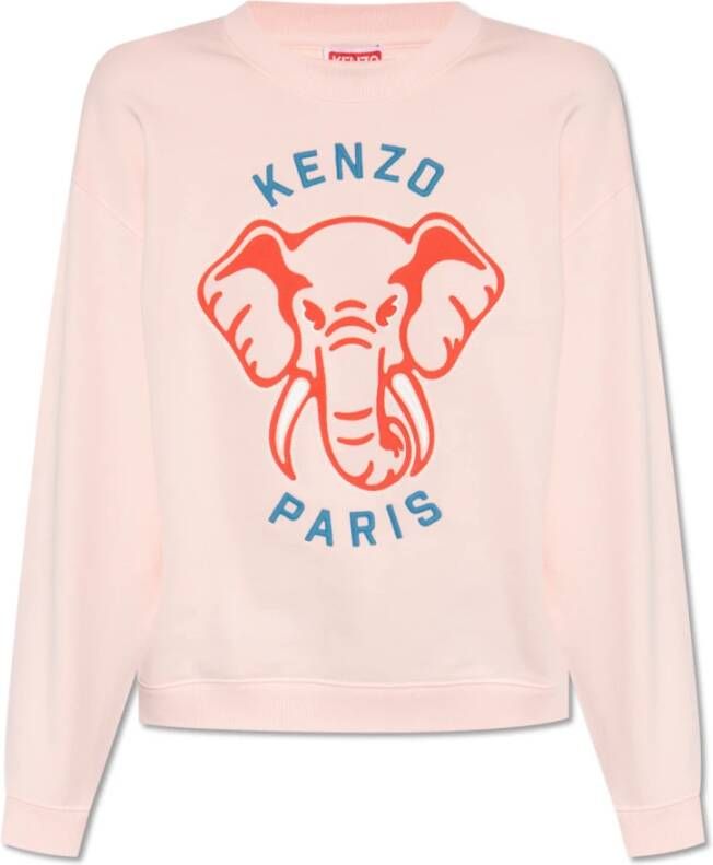Kenzo Gedrukte roze trui voor vrouwen Pink Dames
