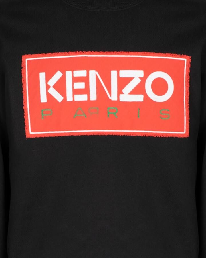Kenzo Sweatshirt Paris Taille: XS Couleur Presta: Noir Zwart Heren