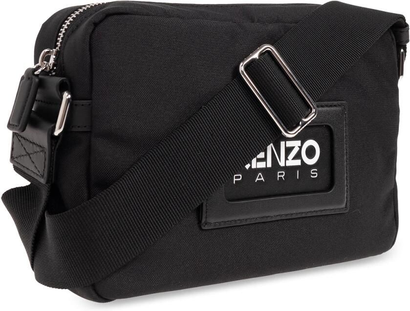 Kenzo Geëmbosseerde Logo Schoudertas Black Heren - Foto 5