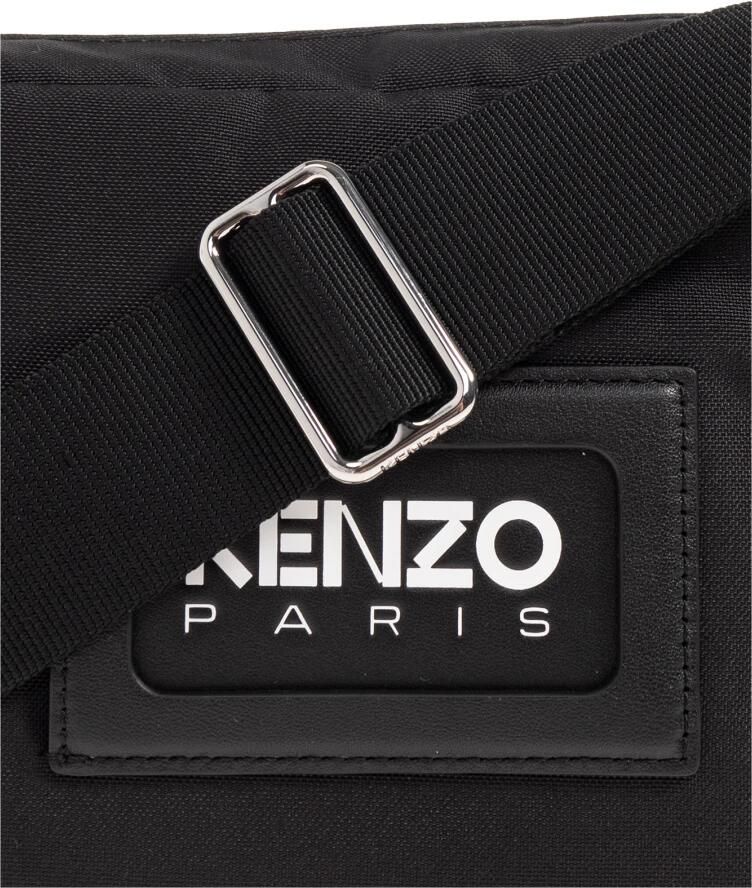 Kenzo Geëmbosseerde Logo Schoudertas Black Heren - Foto 2