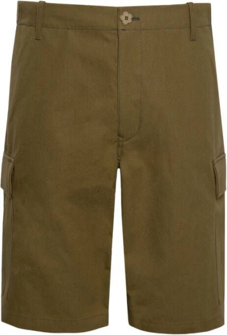 Kenzo Cargo Shorts met werkbroek-geïnspireerd ontwerp Green Heren