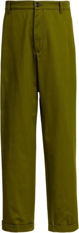 Kenzo Chino broek met rechte pasvorm Green Dames