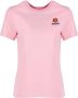 Kenzo Klassiek Crest Logo T-shirt Roze Dames - Thumbnail 1