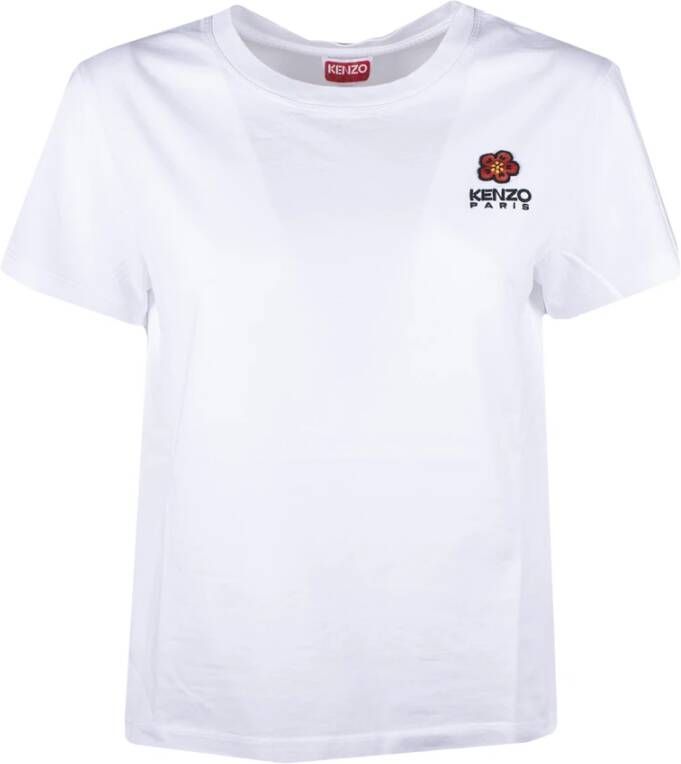 Kenzo Klassiek Crest Logo T-shirt Wit Dames