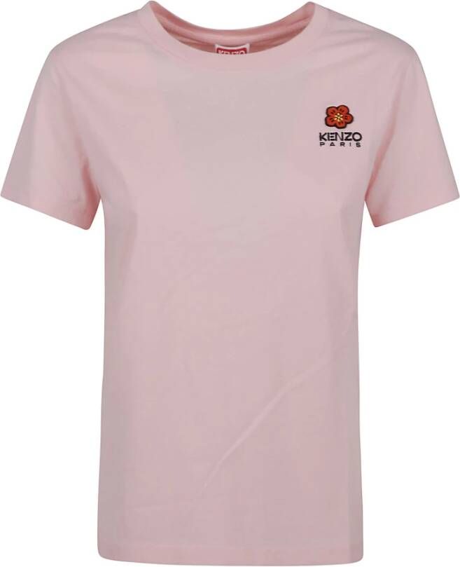 Kenzo Klassiek Logo T-Shirt Roze Dames