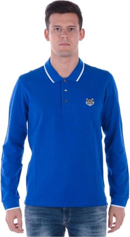 Kenzo Klassiek Polo Shirt Blauw Heren