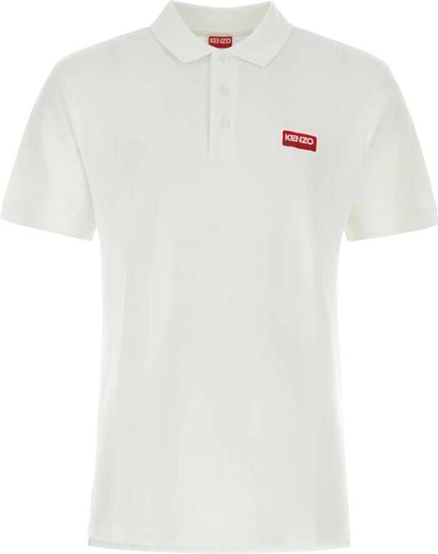 Kenzo Klassiek Wit Piquet Polo Shirt White Heren