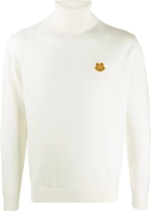 Kenzo Klassieke coltrui sweater Wit Heren