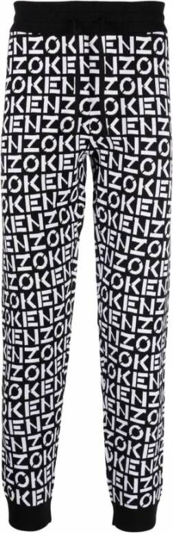 Kenzo Klassieke Monogram Joggers Sweatpants Black Heren