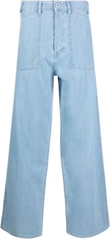 Kenzo Klassieke Straight Jeans Blauw Heren