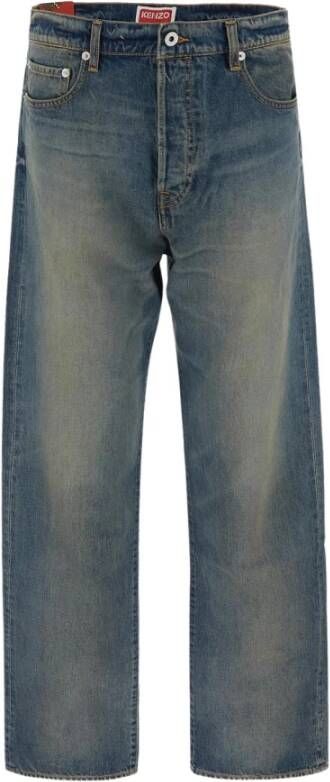 Kenzo Klassieke Straight Jeans Blauw Heren