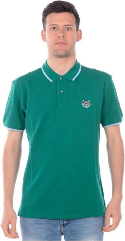 Kenzo Klassieke Tiger Polo Shirt Green Heren