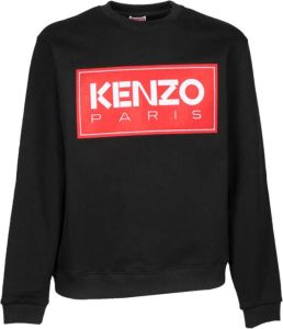 Kenzo Klassieke Zwarte Crewneck Sweatshirt Zwart Heren