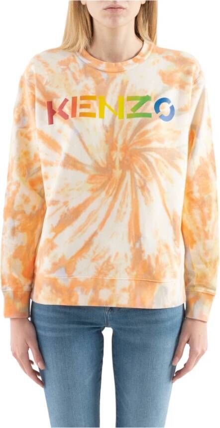 Kenzo Kleurrijk Katoenen Trainingsshirt Oranje