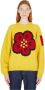 Kenzo Katoenen Pullover Lange Mouw Geribbelde Afwerking Yellow Dames - Thumbnail 1