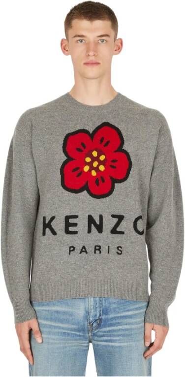 Kenzo Comfortabele en stijlvolle regular sweater Grijs Heren