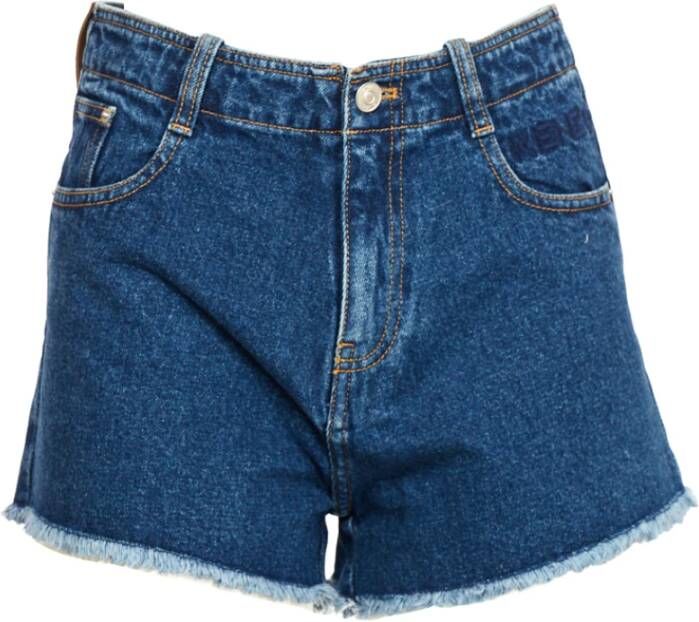 Kenzo Stijlvolle Denim Shorts voor Vrouwen Blauw Dames