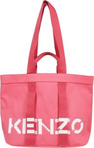 Kenzo Large Logo-Print Tote BAG Roze Dames