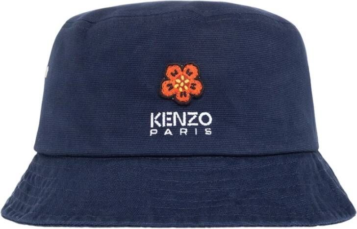 Kenzo Logo Bucket Hoed Blauw